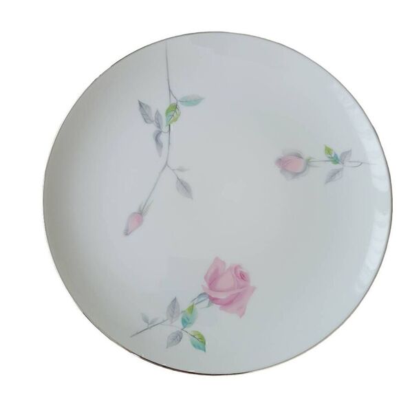 Sango Etude Pink Roses Vintage Fine China Replacement Dinner Plate 10.5 Inch - Picture 2 of 13